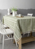 Linen Tablecloth in Soft Colours