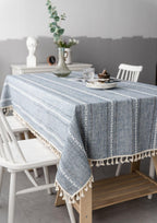 Linen Tablecloth in Soft Colours
