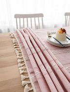 Linen Tablecloth in Soft Colours