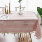 Linen Tablecloth in Soft Colours