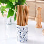 Floral Ceramic Utensil Holder for Kitchen Worktops - product view 2