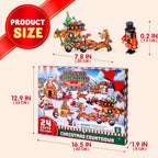 Christmas Building-Brick Advent Calendar Display Set