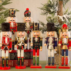 Wooden Christmas Nutcracker Soldier Figurine, 5 Colour Options - product view 5