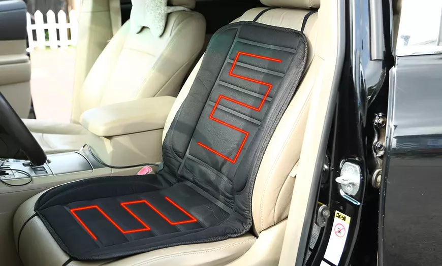 12V Heated Car Seat Cover, 45W with Securing Hooks — product view 6