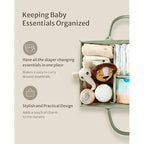 Cotton Nappy Caddy with Removable Divider, 38 x 25 x 18 cm