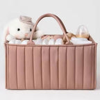 Cotton Nappy Caddy with Removable Divider, 38 x 25 x 18 cm
