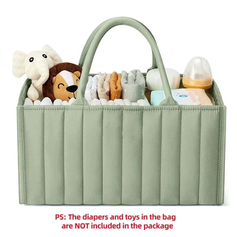 Cotton Nappy Caddy with Removable Divider, 38 x 25 x 18 cm