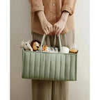Cotton Nappy Caddy with Removable Divider, 38 x 25 x 18 cm