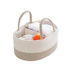 Cotton Storage Caddy with Divider, 38 x 25 x 17 cm