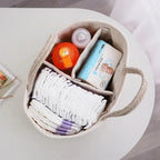 Cotton Storage Caddy with Divider, 38 x 25 x 17 cm