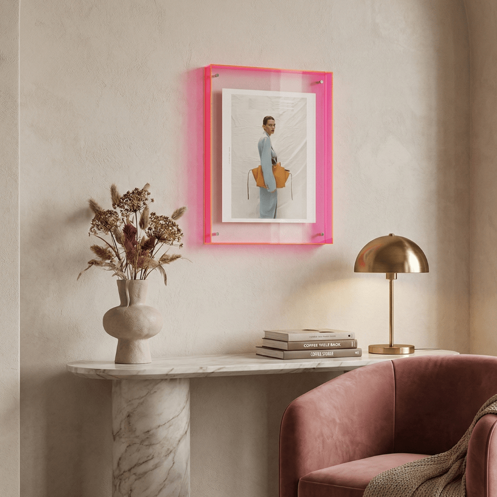 Colour Border Acrylic Picture Frame