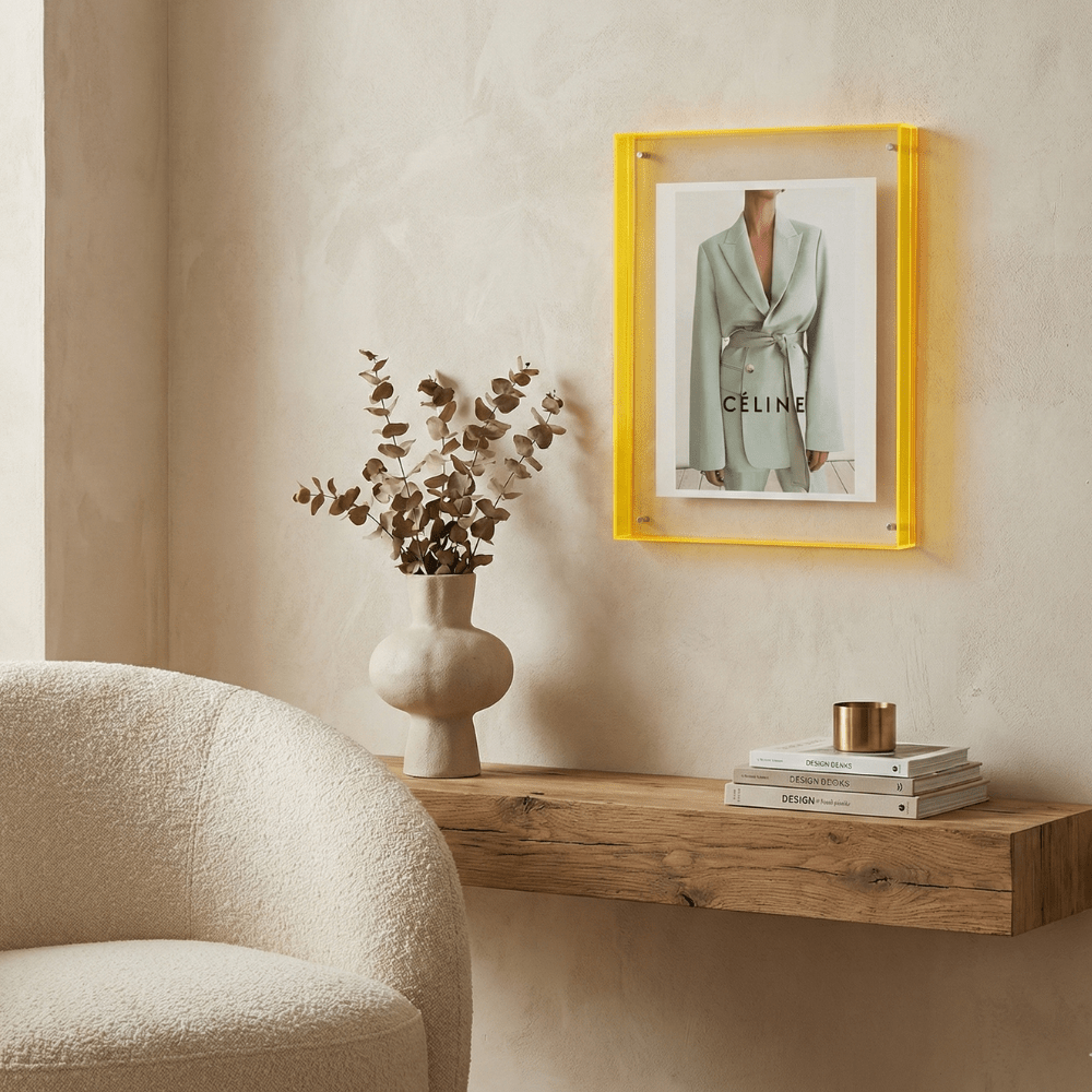 Colour Border Acrylic Picture Frame