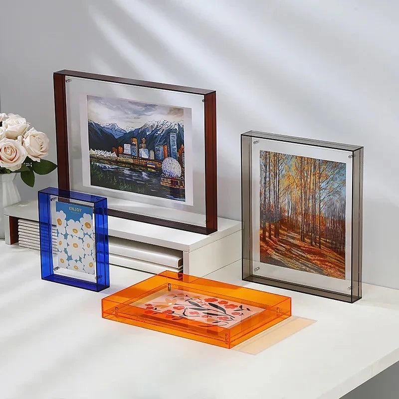 Colour Border Acrylic Picture Frame