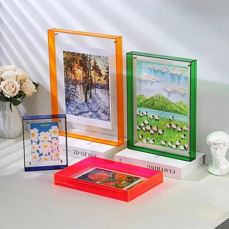 Colour Border Acrylic Picture Frame