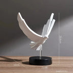 Resin Eagle Sculpture, 26 cm