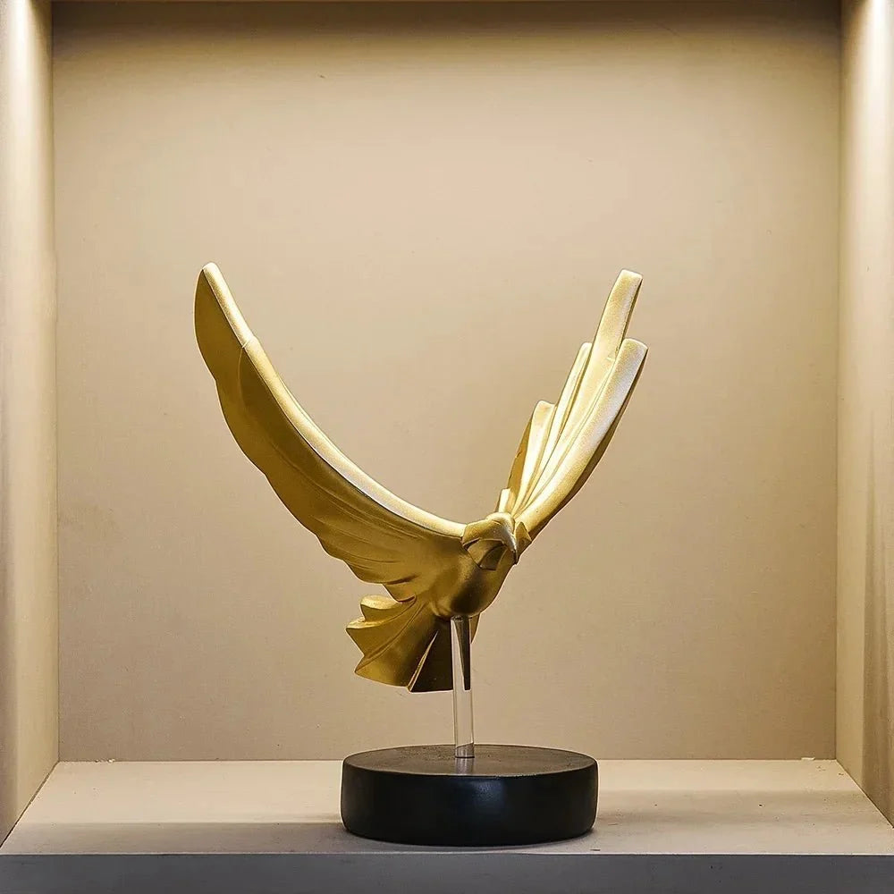 Resin Eagle Sculpture, 26 cm