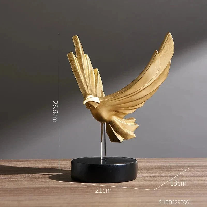 Resin Eagle Sculpture, 26 cm