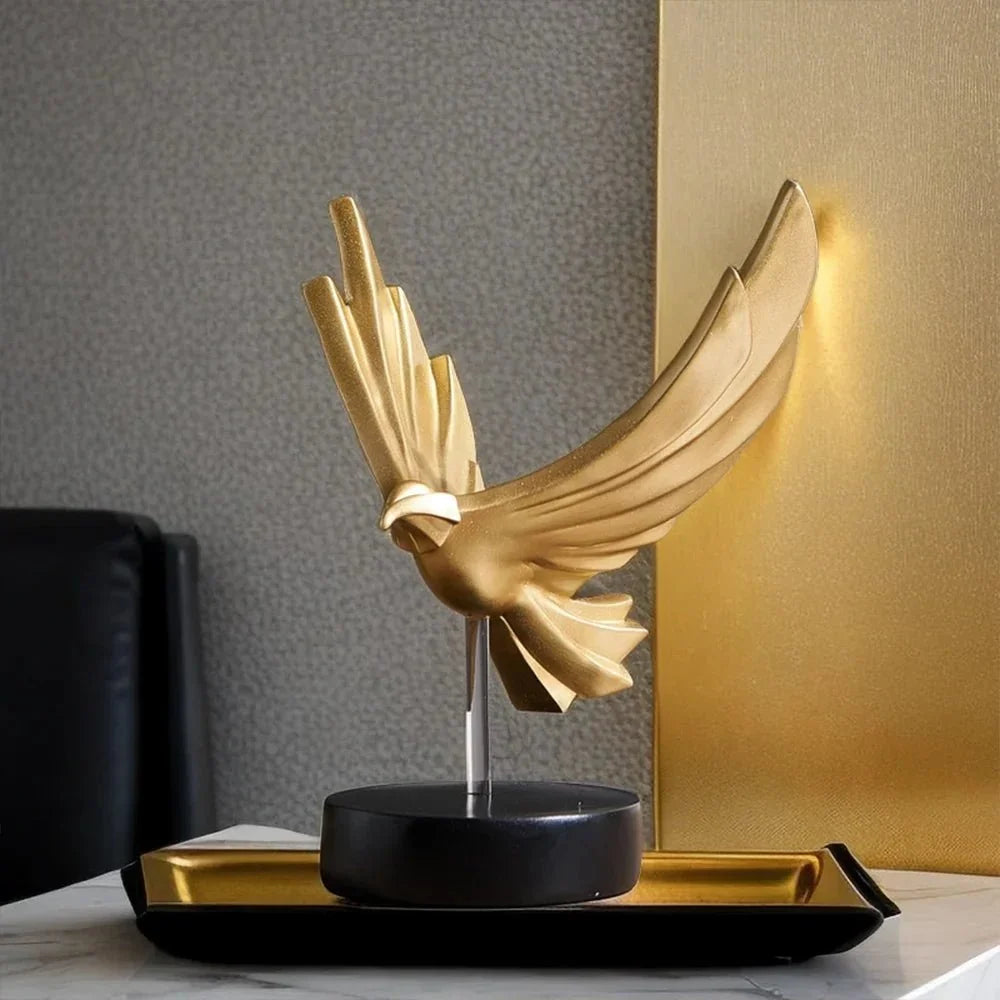 Resin Eagle Sculpture, 26 cm