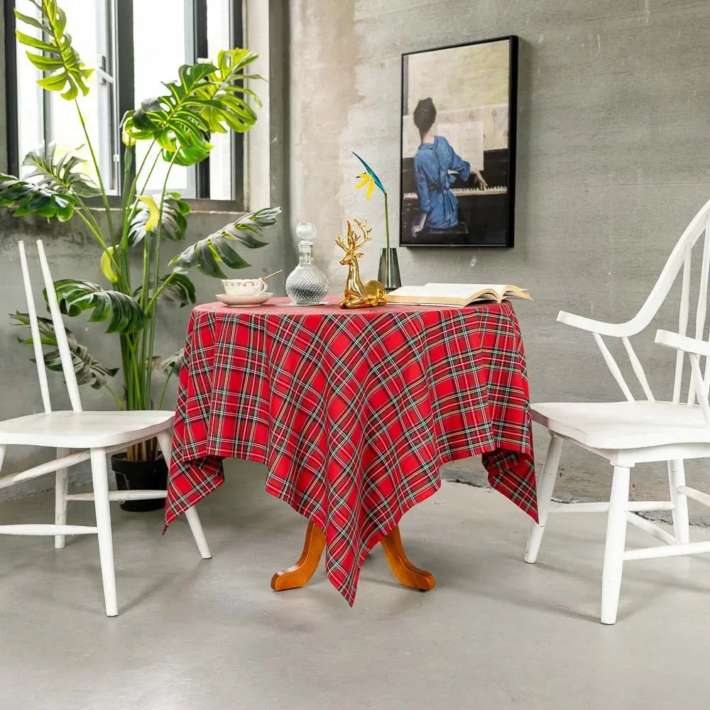 Plaid Christmas Tablecloth