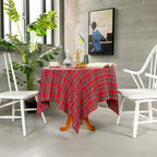 Plaid Christmas Tablecloth