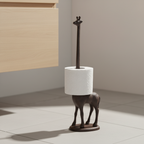 Cast Iron Giraffe Toilet Paper Holder, 45.72 cm Freestanding Stand - product view 1