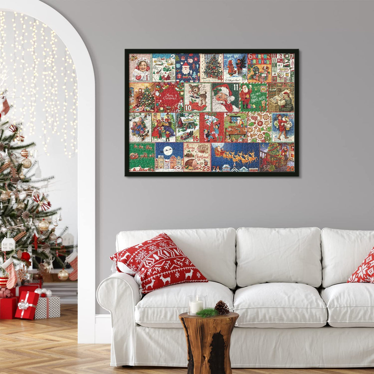 Christmas Advent Jigsaw Puzzle, 1,000 Pieces