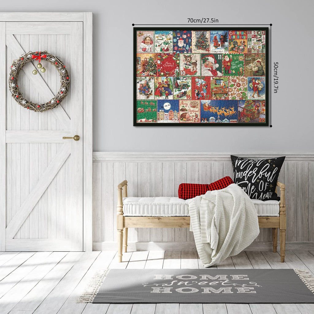 Christmas Advent Jigsaw Puzzle, 1,000 Pieces