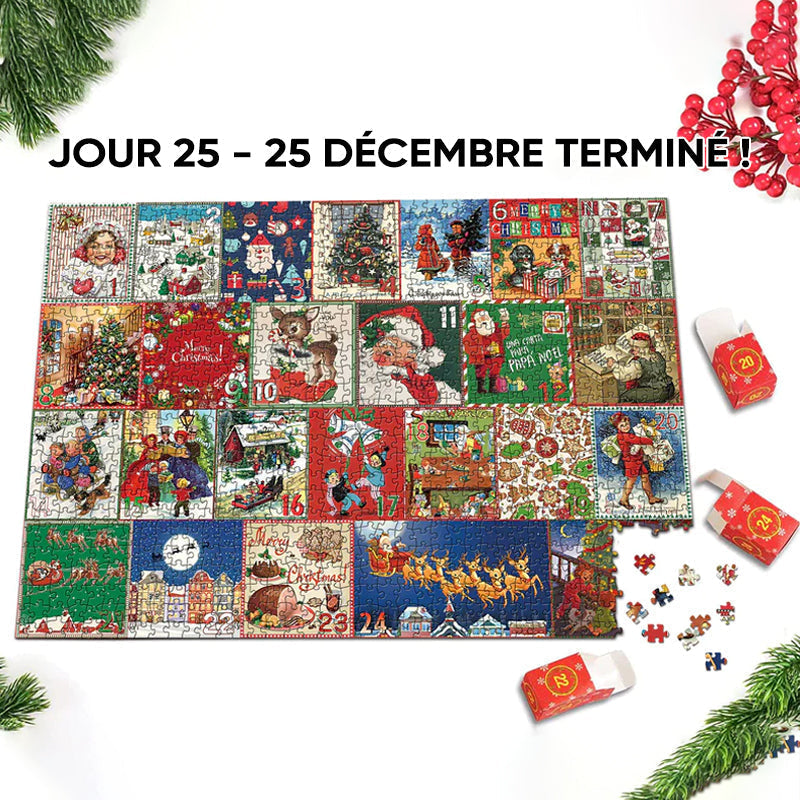 Christmas Advent Jigsaw Puzzle, 1,000 Pieces