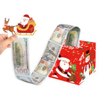 Christmas Money Gift Box with Pull-Out Sleeve