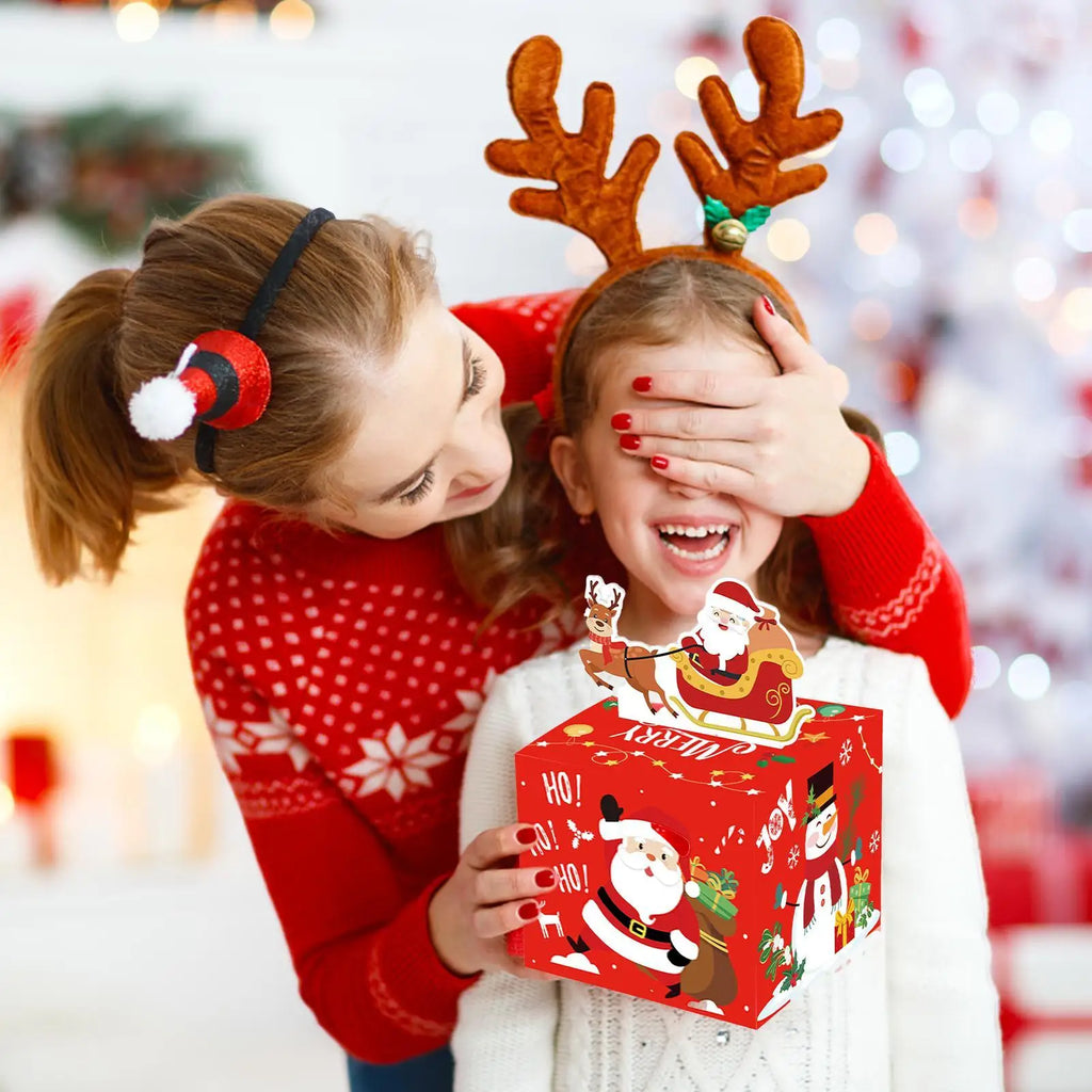 Christmas Money Gift Box with Pull-Out Sleeve