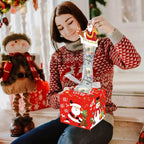 Christmas Money Gift Box with Pull-Out Sleeve