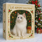 Cat-Themed Christmas Tree Advent Calendar