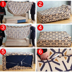 Stretch Christmas Sofa Cover with Festive Prints