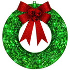Gold or Green LED Christmas Wreath, 50 cm