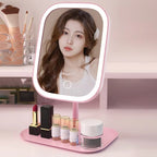 Rechargeable LED Vanity Mirror with Touch Dimmer, 3 Light Colours - product view 5