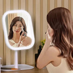 Rechargeable LED Vanity Mirror with Touch Dimmer, 3 Light Colours - product view 6