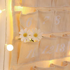Reusable Cotton Advent Calendar with 24 Pockets