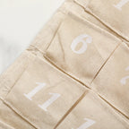 Reusable Cotton Advent Calendar with 24 Pockets