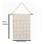 Reusable Cotton Advent Calendar with 24 Pockets