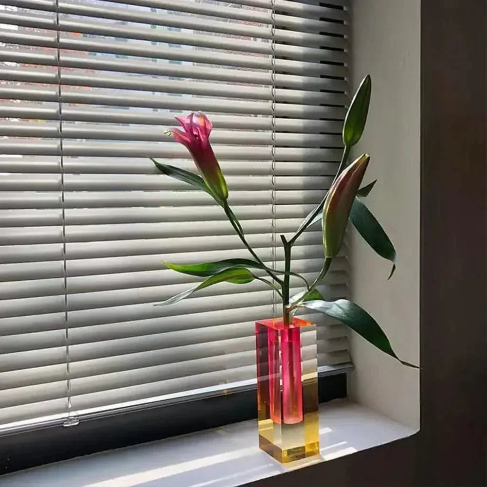 Gradient Acrylic Bud Vase