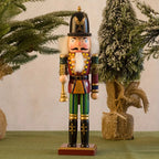 Wooden Christmas Nutcracker Soldier Figurine, 5 Colour Options - product view 1