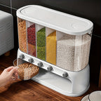 Multi-Compartment Kitchen Grain Storage Container