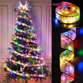 Battery-Powered Christmas Ribbon Fairy Lights