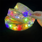 Battery-Powered Christmas Ribbon Fairy Lights