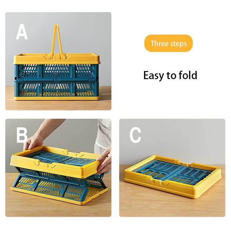 Folding Plastic Storage Basket