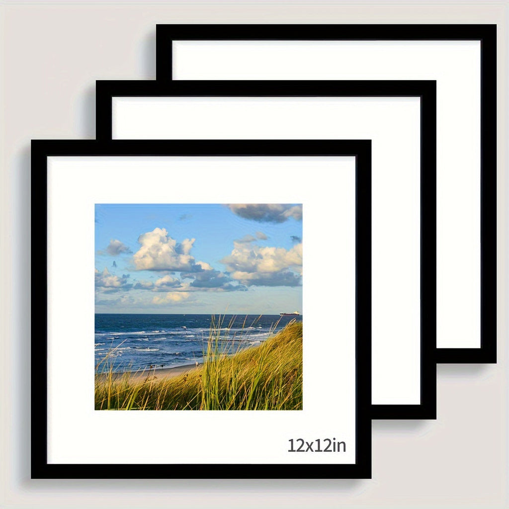 Square Wooden Photo Frames, Set of 3 – product image 3
