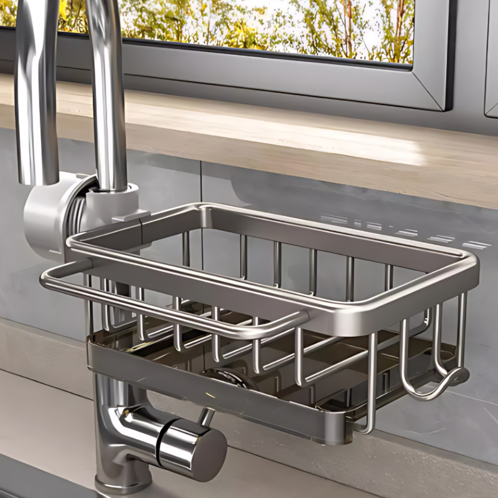 Dish Drying Rack Sink Caddy Organiser Kitchen Storage Basket