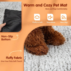 Self-Warming Pet Pad, Washable Non-Electric Faux Fur Mat — product view 5