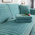 Quilted Flannel Sofa Cover, Non-Slip Washable Furniture Protector — product view 5