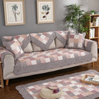 Quilted Cotton Sofa Cover, Non-Slip Washable Furniture Protector — product view 2